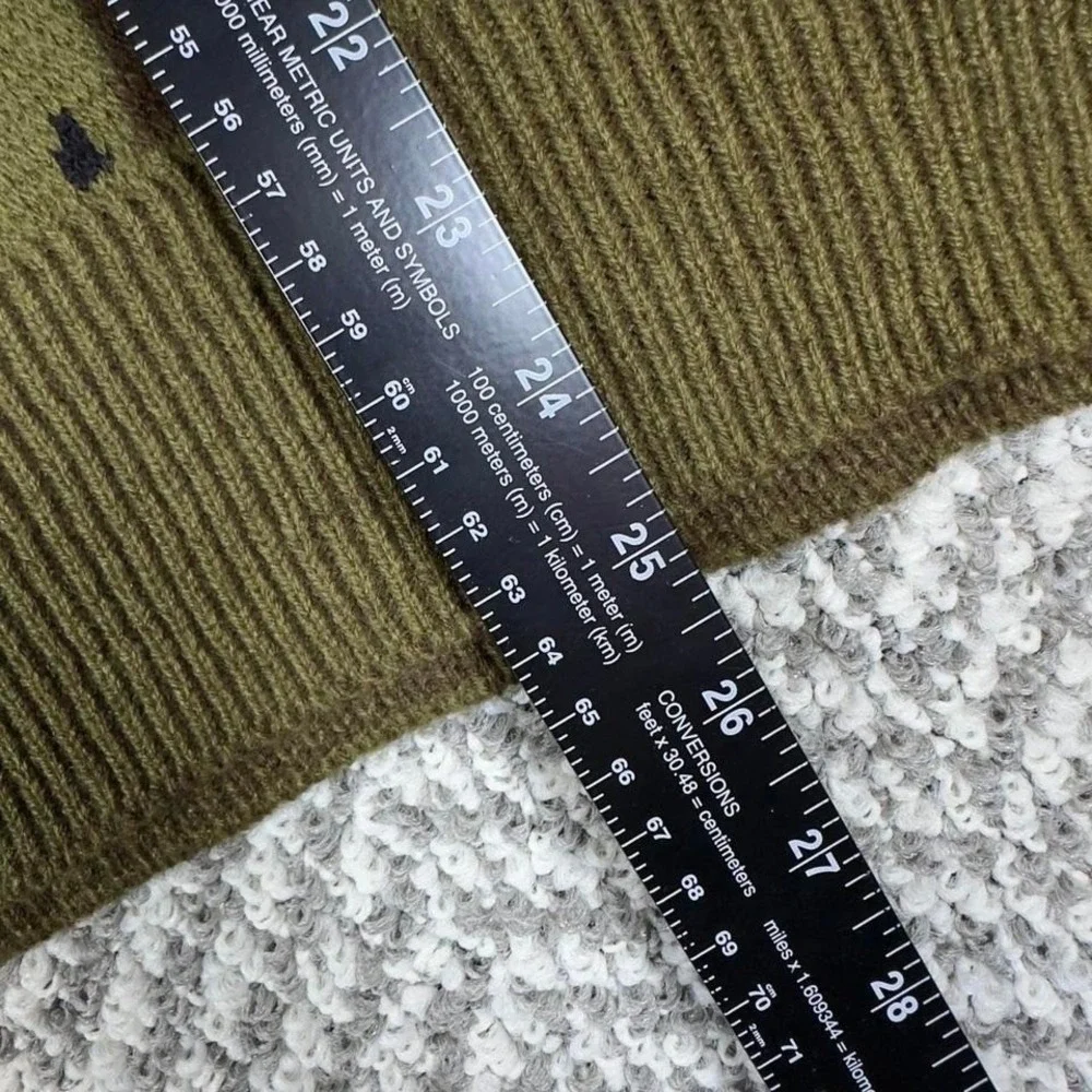 Vintage Klopin Knit‎ Sweater Unisex Medium Green Camo Acrylic Streetwear